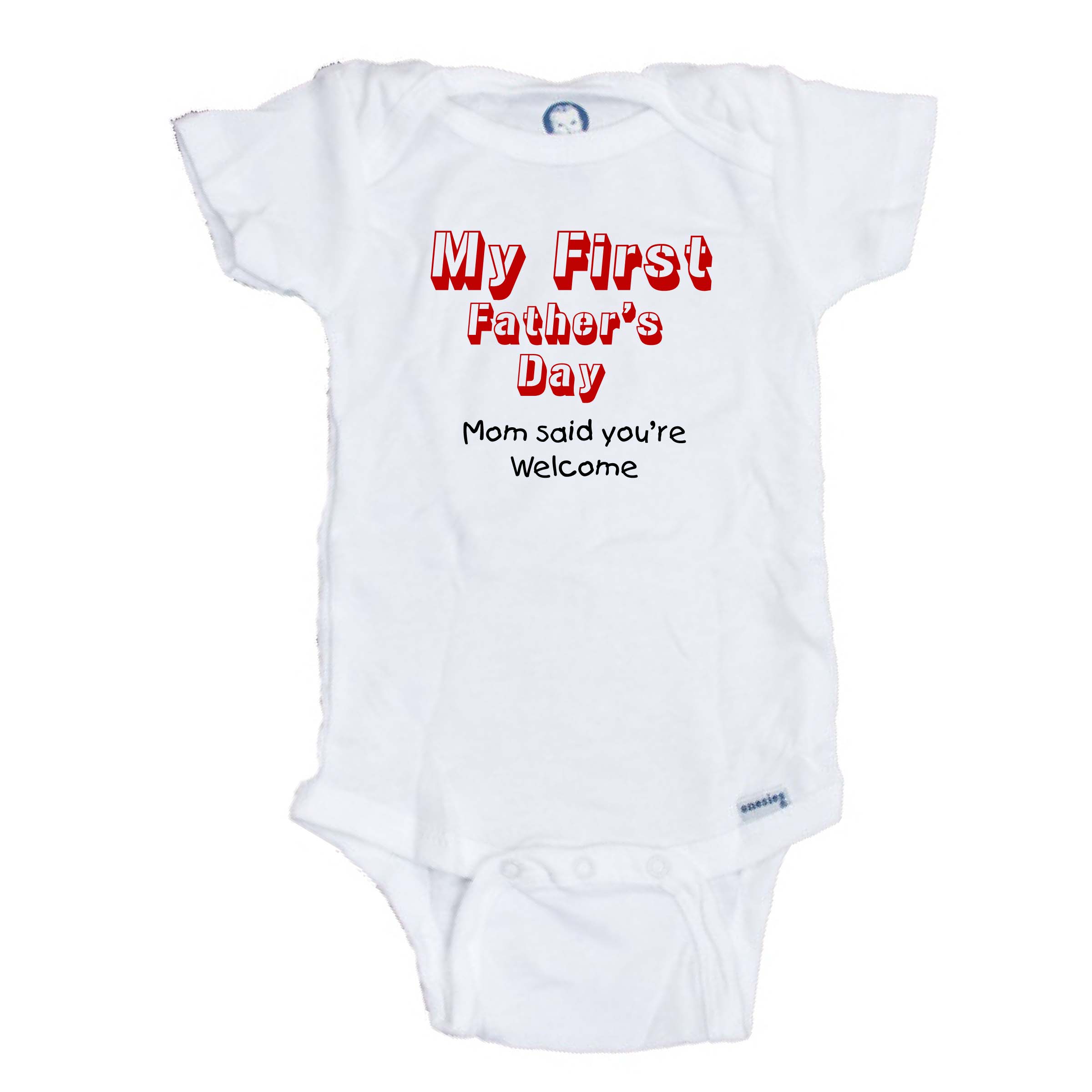 first fathers day onesie boy